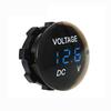 DC 5 В-48 В Мини Круглый Водонепроницаемый Моторная Лодка Мотоцикл Светодиодная Панель Сенсорный Переключатель Цифровой Вольтметр Тестер Монитор Дисплей Вольтметр