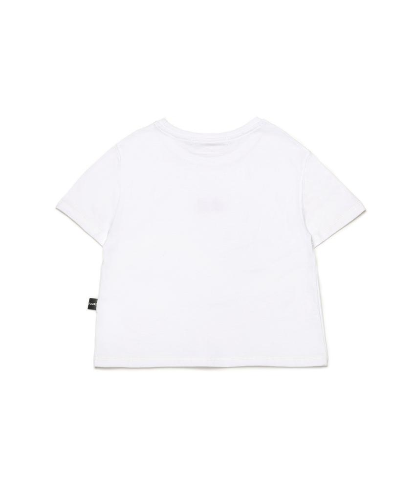 C WEAR BY THE GENIUS Romantic Crop T-Shirt White