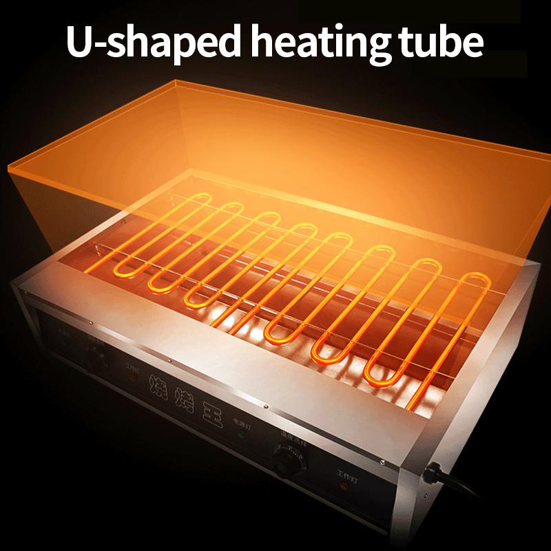 8000 Вт электрическая печь для барбекю из нержавеющей стали бытовая электрическая сковорода для шампуров бездымный гриль многофункциональная печь для барбекю