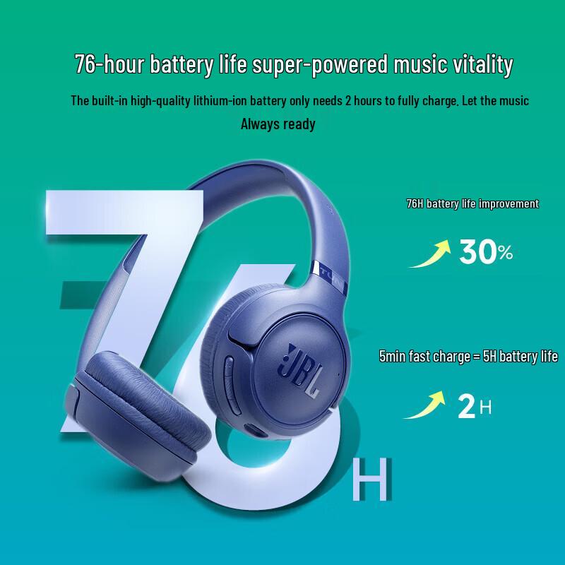 JBL TUNE 530BT Wireless On-Ear Headphones