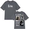 Singer Ckan Tour 2026 album graphics 100Cotton Mens Tshirt Fashion Hip Hop Oversized Retro Unisex Oneck Short Sleeve shirt