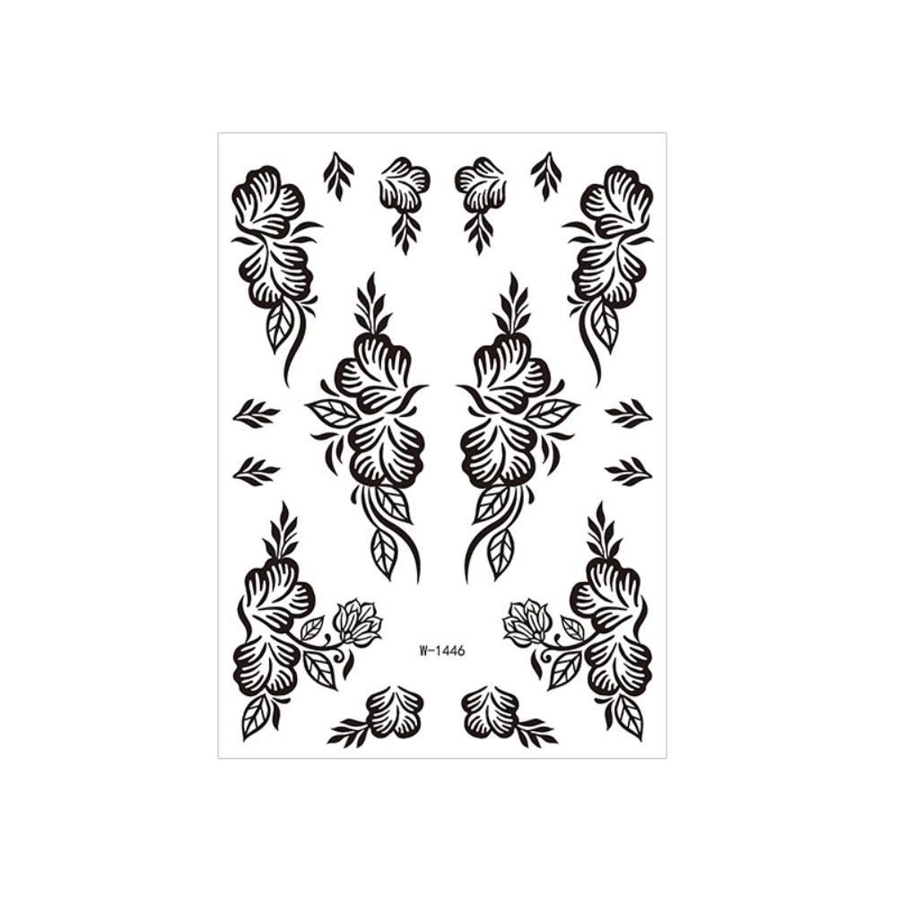 India Mehndi Flower Henna Temporary Tattoo Body Art Sticker Finger Hand Legs Arm
