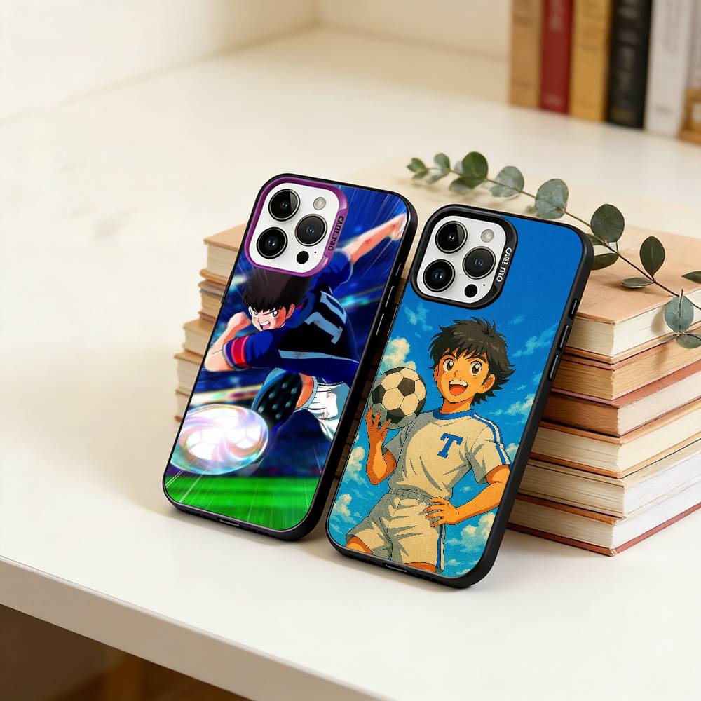 Чехол для телефона C-Captain Tsubasa A-Anime для iPhone 17,16,15,14,13,12,11 Plus,Pro Max,XS,Красочный Серебристый Черный Чехол