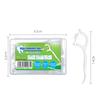 50pcs Toothpick 2-In-1 Dental Floss Picks High Toughness Interdental Brush Teeth Stick Tongue