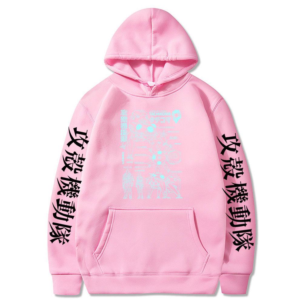 Japan Anime Ghost In The Shell Print Hooded Men Women Hoodies Sweatshirt Harajuku Kusanagi Motoko Casual Oversized Streetwear