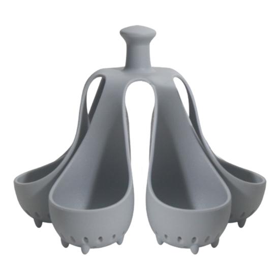 Silicone Egg Boiler Rack BPA-Free Egg Holder for Boiling Even Heating Draining