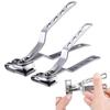 360° Rotating Nail Clippers Stainless Steel Fingernail  Toenail Trimmer Rotary Nail Cutter Head Manicure Tool For Men