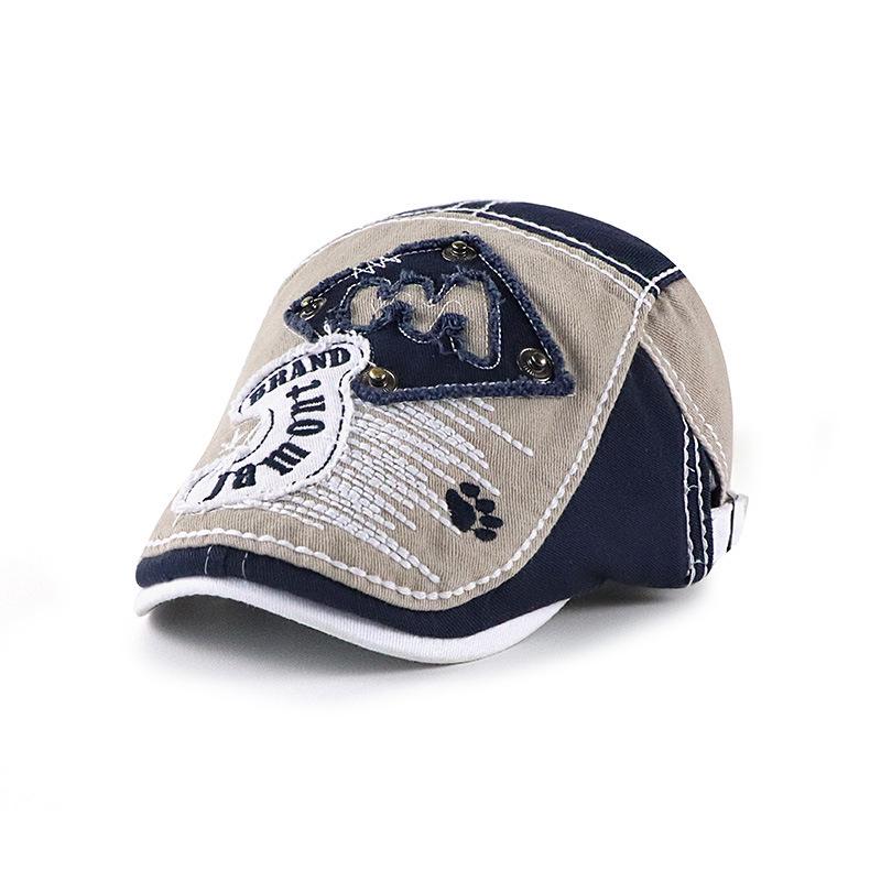 Летние шляпы в стиле ретро с эффектом потертости для мужчин, женщин и детей.: Кепка и бейсболка в британско-корейском стиле