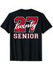 Senior Class of 2027 Graduation Red And White On The Back T-Shirt for Men Women, Mother'S Day Father'S Day Gift Birthday