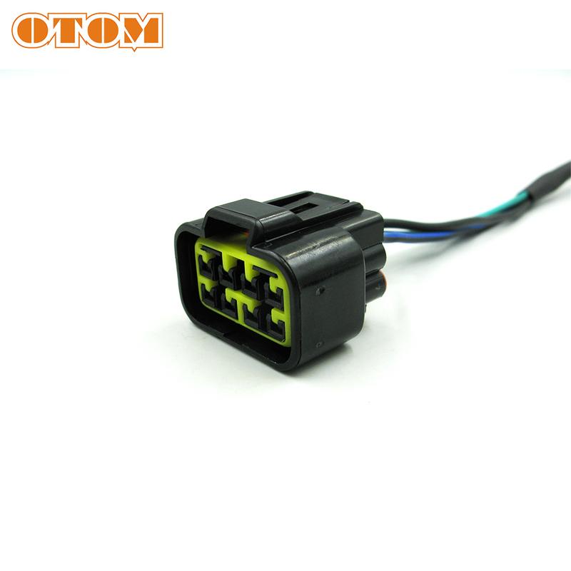 OTOM Аксессуары для мотоциклов Двигатель 8-контактный разъем зажигания Штекер модуля зажигания Водонепроницаемый Для двигателей ZONGSHEN NC250 NC450