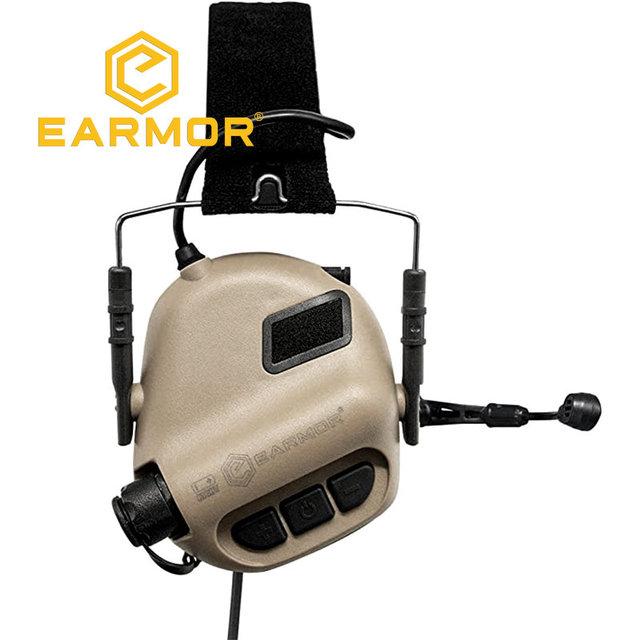 Тактическая гарнитура EARMOR M32 MOD4 для стрельбы, военные наушники с шумоподавлением и связью Softair