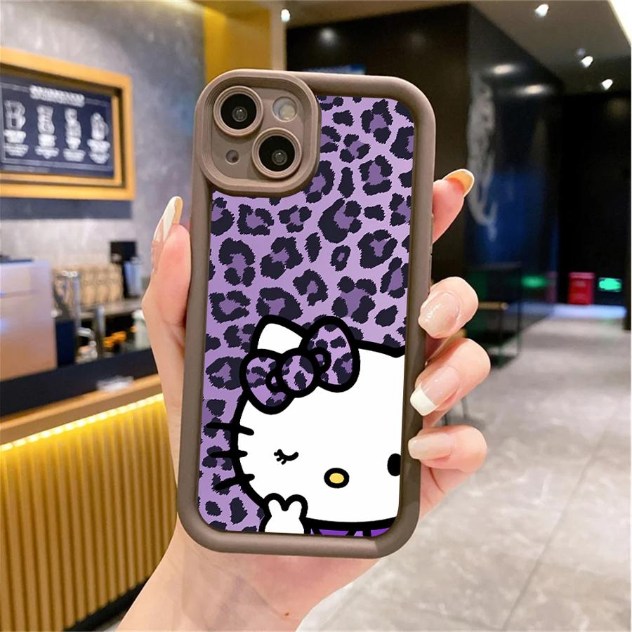 Аниме Х-елло К-итти Милый чехол для телефона для iPhone 16 15 Pro Max 13 12 11 Pro 14ProMax 16Plus XS Max XR 7 8 SE 16e Мягкий чехол
