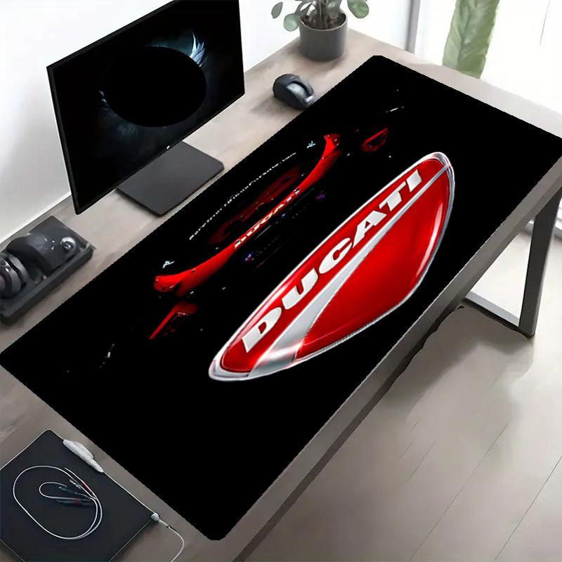 Ducati motorcycle Print Mouse Pad, Anti‑Slip Desktop keyboard Mat, for PC Laptop Gaming Working Daily Use, Cool Festival Birthday Gift