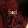 Exquisite Contemporary Geometric Copper Ring For Women Adjustable Open Design 2024