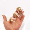 5/10/12/20/24pcs Transparent Glass Bottles Jars Vials Terrarium with Bamboo Lids for Art Crafts Wedding Favors 30*40mm 15ml
