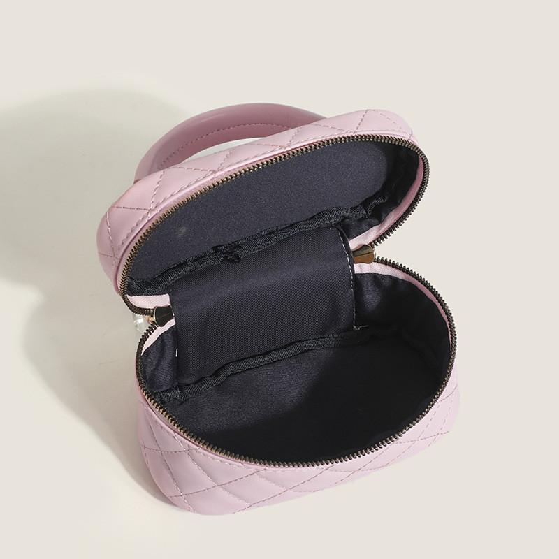 Ielgy Niche Design Sweet Female Bag Chain Box Bag Embroidered Thread Diamond Shoulder Messenger Bag Portable