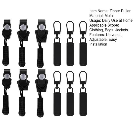 12 шт. комплект для ремонта молнии универсальный съемник молнии сменный металлический регулируемый фиксирующий зубчатый винт головка для одежды сумки куртки