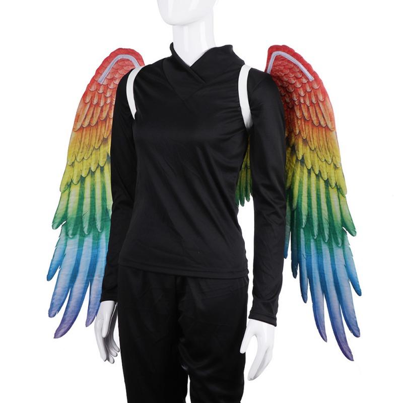 Non-Woven Feather Wings 3D Angel Wings Halloween Theme Party Cosplay Costume Accessories For Men Women