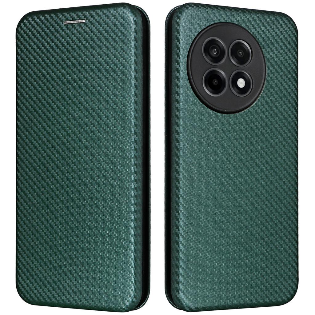 Чехол для OnePlus Ace 5 Pro 5G с текстурой углеродного волокна, противоударный, из ПУ кожи, чехол для телефона