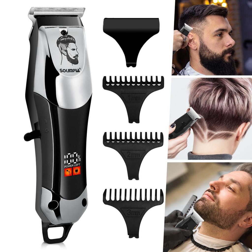 Professional Hair Clippers for Men 0mm Cordless Clippers for Hair Cutting Mens Hair Clippers and Trimmer Kit for Barber