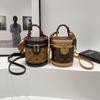 Cylinder Bag  New Niche Hand-held Cylindrical Bucket Bag Single-shouldered Messenger Old Rice Bucket Bag