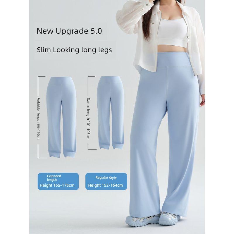 Cat People Pants Plus Size for Women, Slimming Straight-Leg Pants, 2026 Spring/Summer, Loose Fit, Stretchy, High-Waisted Yoga Pants