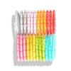 24pcs/set Clip on Plastic Connecting Rings Stroller Baby Rainbow Loop  Gifts