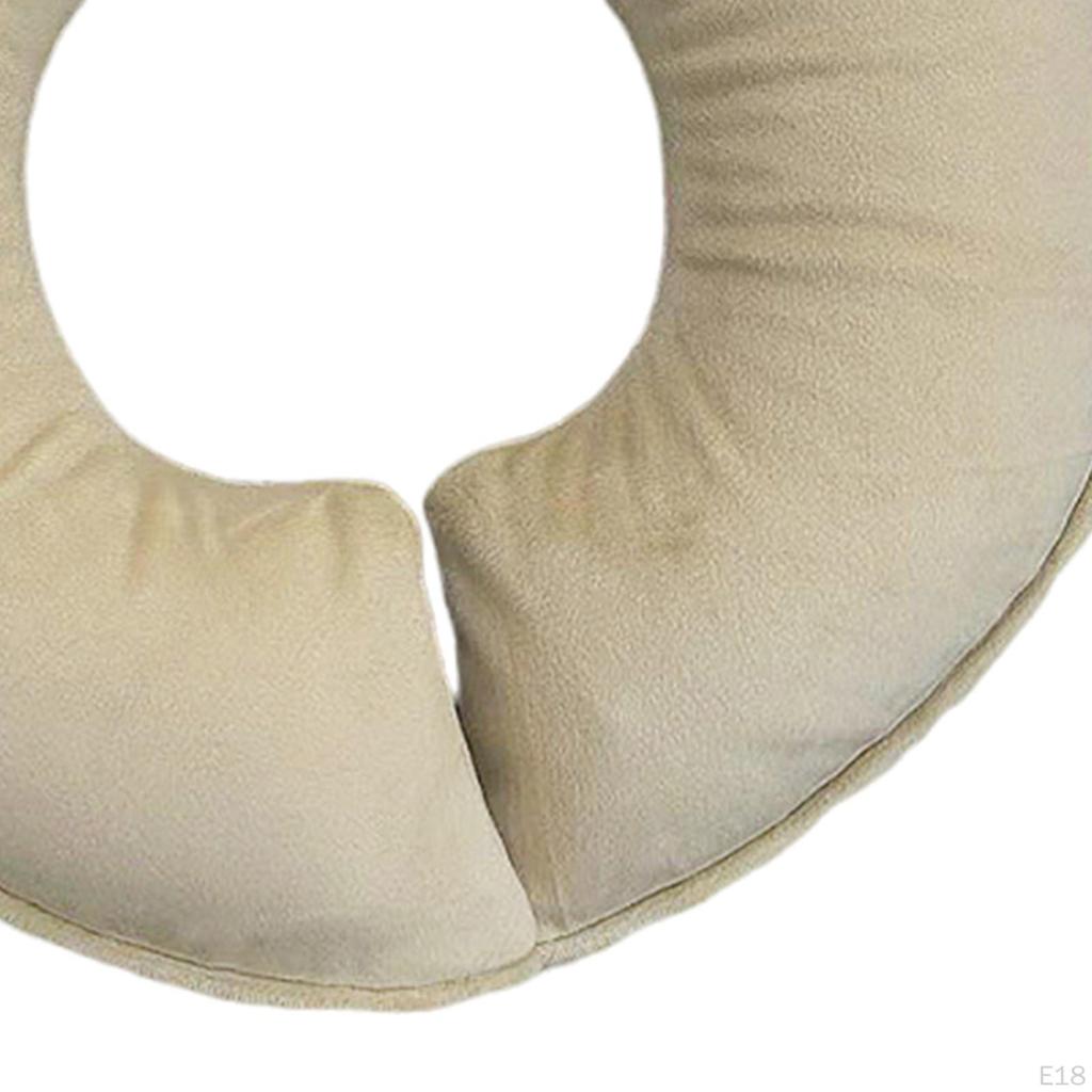 Face Down Pillow Breathable Headrest Massage Bed Comfort Memory Foam U Shape Neck