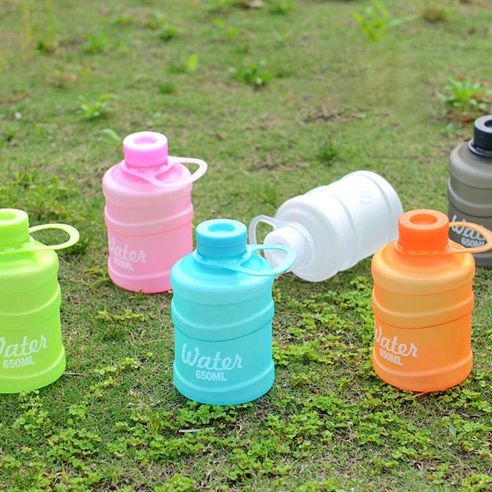 Coffee Mug 650ml Bucket Cup Drop Resistant Large Capacity Plastic Cup Leak-proof Portable Water Cup Outdoor Sport