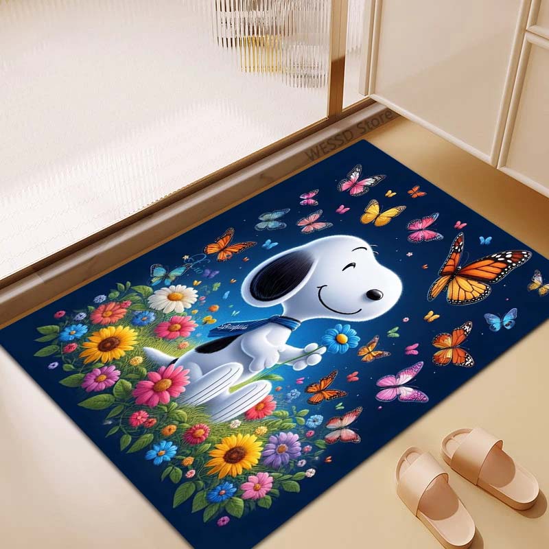 3D Snoopy anti-slip rug, suitable for living rooms, bedrooms, game rooms, sofas, home décor, doormats