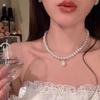 Ожерелье из титановой стали - Стильное и универсальное женское маленькое и уникальное колье-цепочка с подвеской, набор аксессуаров