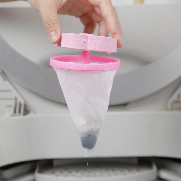 Washing Machine Lint Catcher Bags Floating Hair Filter Remover Reusable Laundry Balls 2 Pack