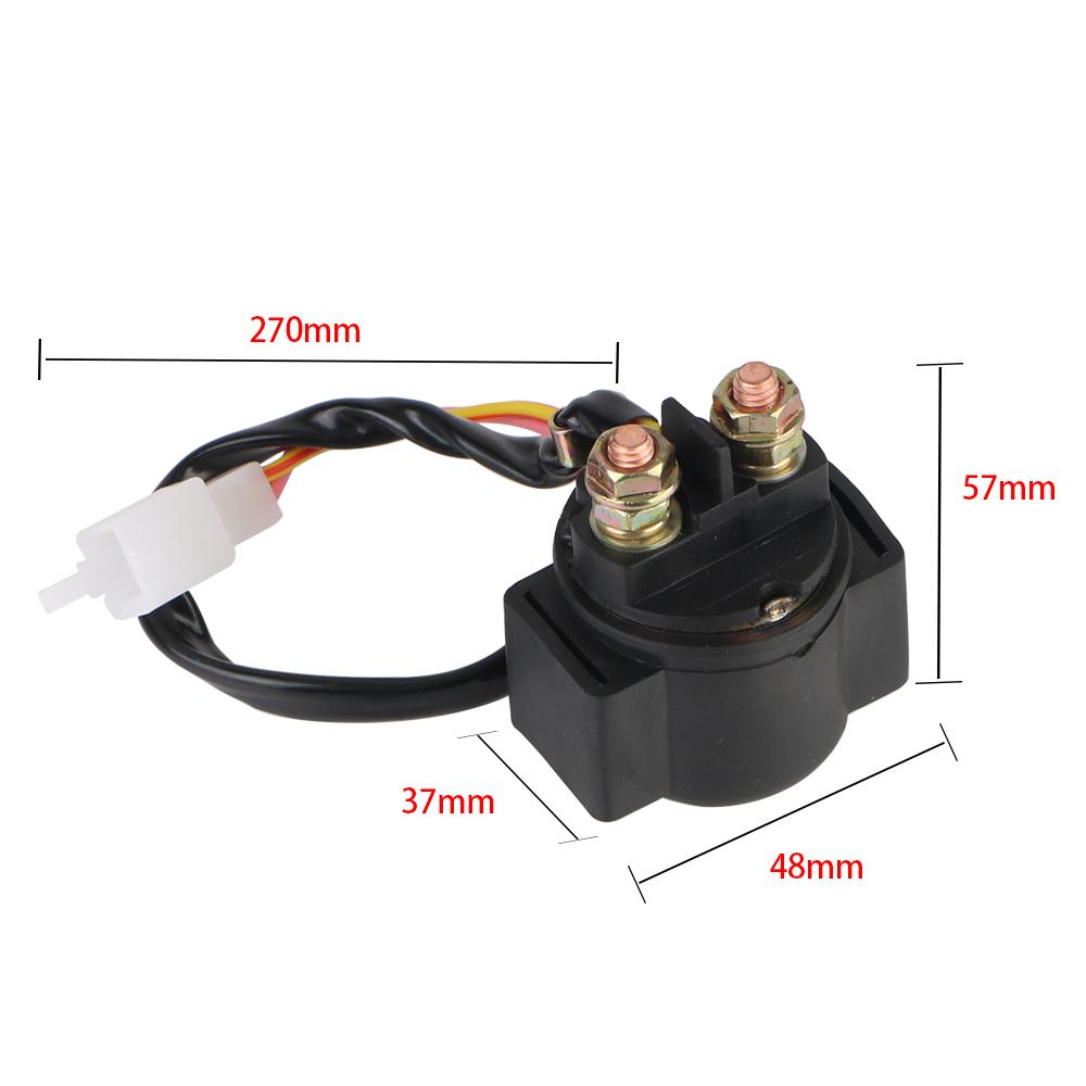 20W 1Pcs Solenoid CG125,GY6-125 Motorcycle Starter Relay 12V For Scooter ATV Karts 2 Pin 2 Wires For GY6 50cc 125cc 150cc