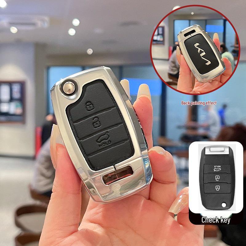17-Model Kia K2 Anniversary Edition Key Case for Old Model K3S, Jiahua K4 Folding Key Cover