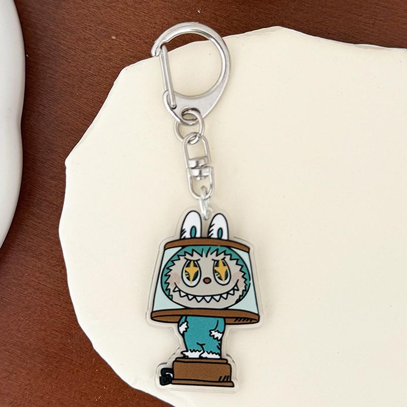 Мультяшный монстр Лабубу Акриловый брелок Милые забавные подвески Сумка Подвеска Креативный рюкзак Подвесные украшения Подарки на день рождения