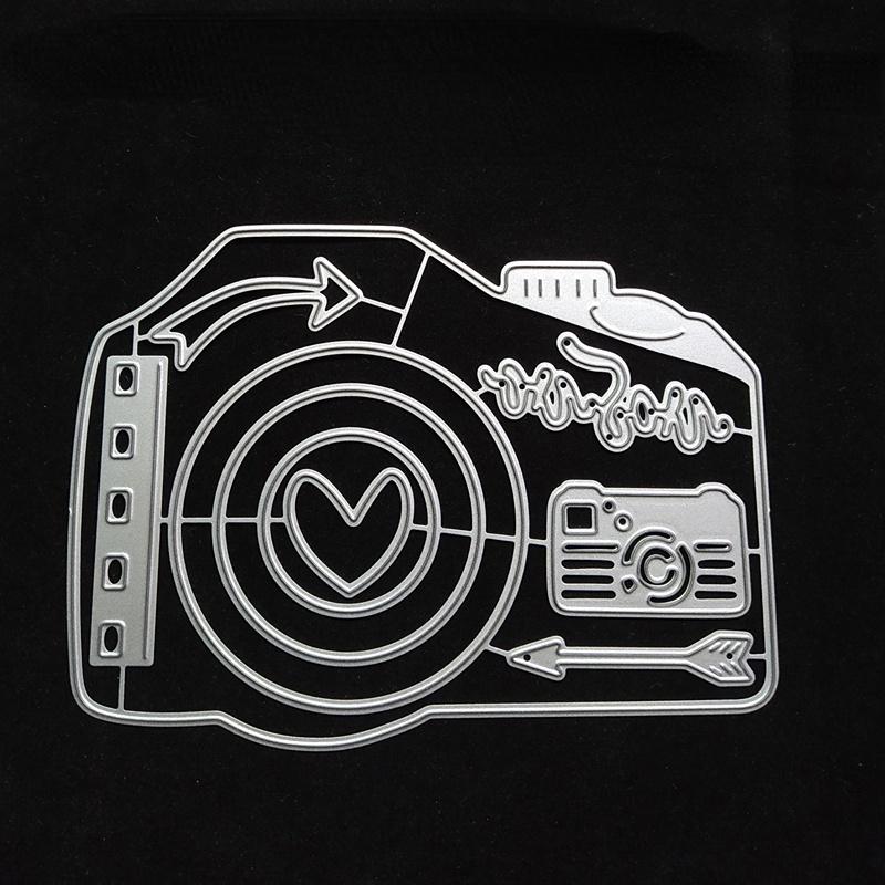 Камера Альбом Металлические режущие штампы Трафарет для DIY Скрапбукинга Фотоальбом Тиснение Бумажные карточки Поделки Вырубки