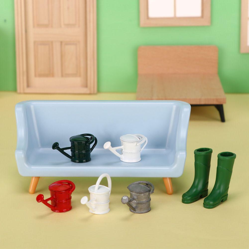 Игровой домик Лейка Деревянная мотыга Лопата Кукольные наборы для фермерства Миниатюрные инструменты Аксессуары для кукольного домика