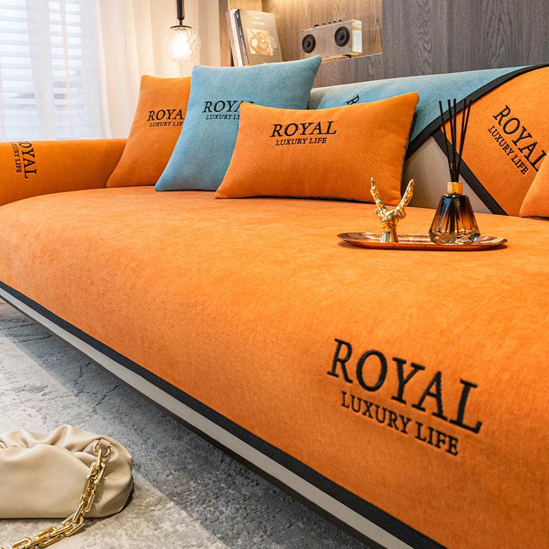 Чехлы для диванов из синели, утолщенные угловые чехлы для диванов, однотонный однотонный чехол для домашних животных, собак, детский коврик, диванная подушка, одеяло для гостиной