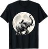Cat Sitting Elephant Animal Elephant Lovers In The Moon T-Shirt