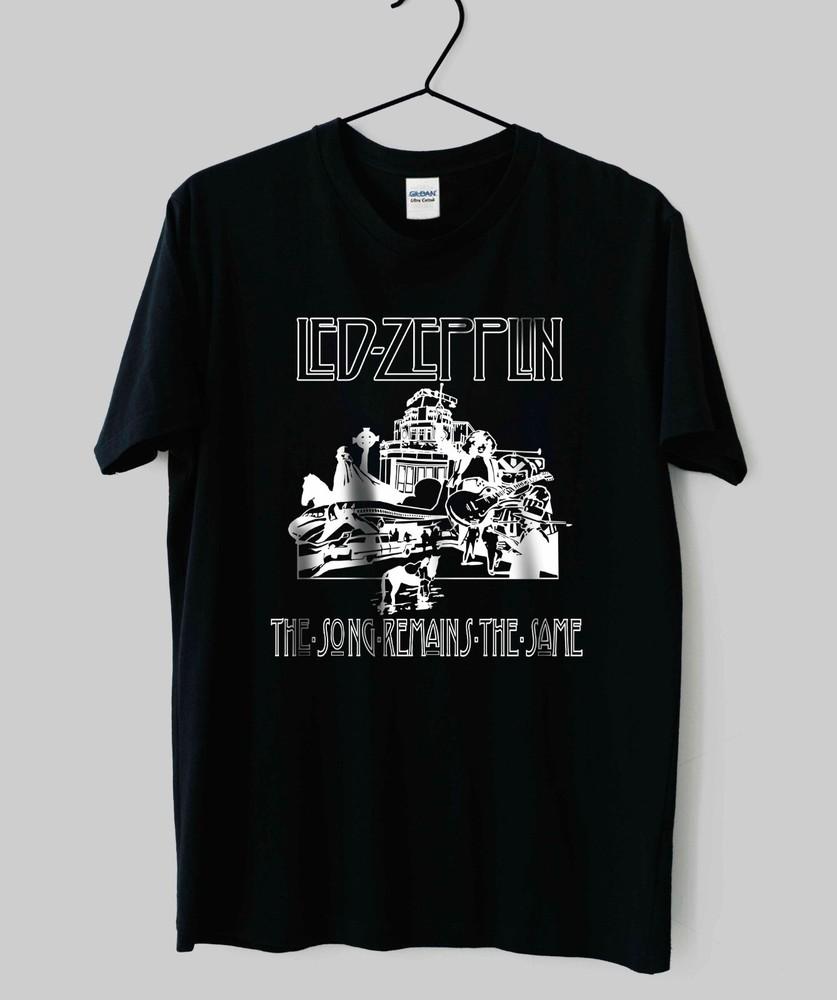 Подробности о VINTAGE Футболка Led Zeppelin Song Remains the Same S-2XL Унисекс