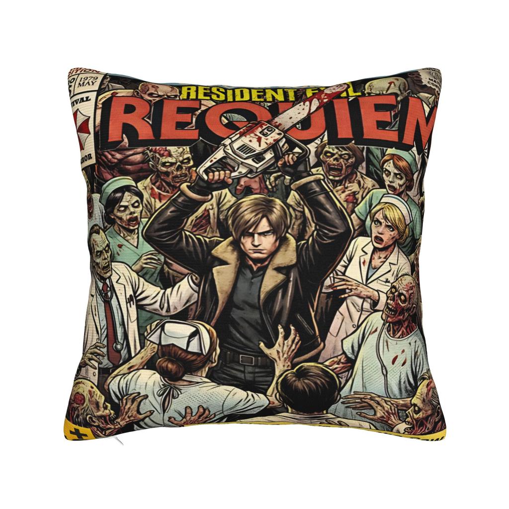 R-Residents Evils 9 Requiems Pillowcases Cute Funny Pillow Case For Office Car Home Decor Square Pillow Cover