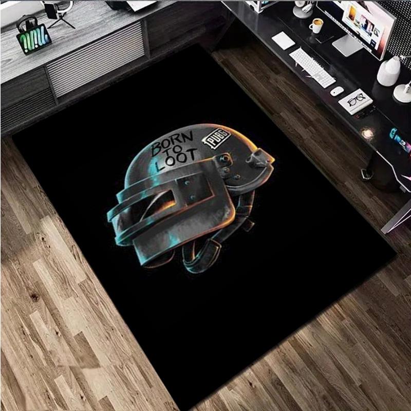 1Pc pnbg Print Rug - Computer Chair Area Rug home decoration Carpet For Living Room Bedroom Flooring Mat