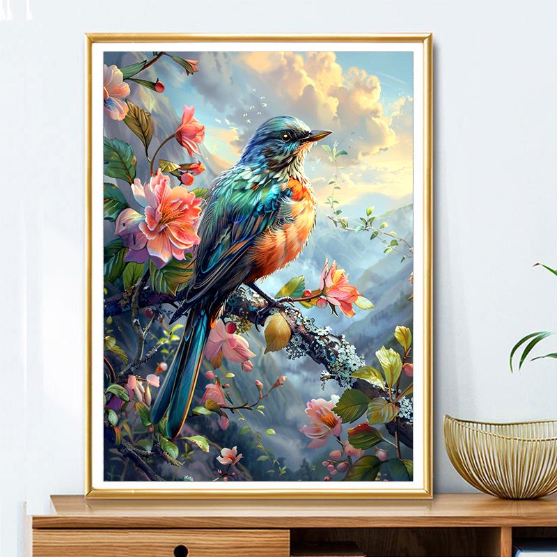 5d DIY Diamond Painting Cross Stitch Cute Animals Bird Diamond Embroidery Mosaic Full Round Drill Home Decor Arts