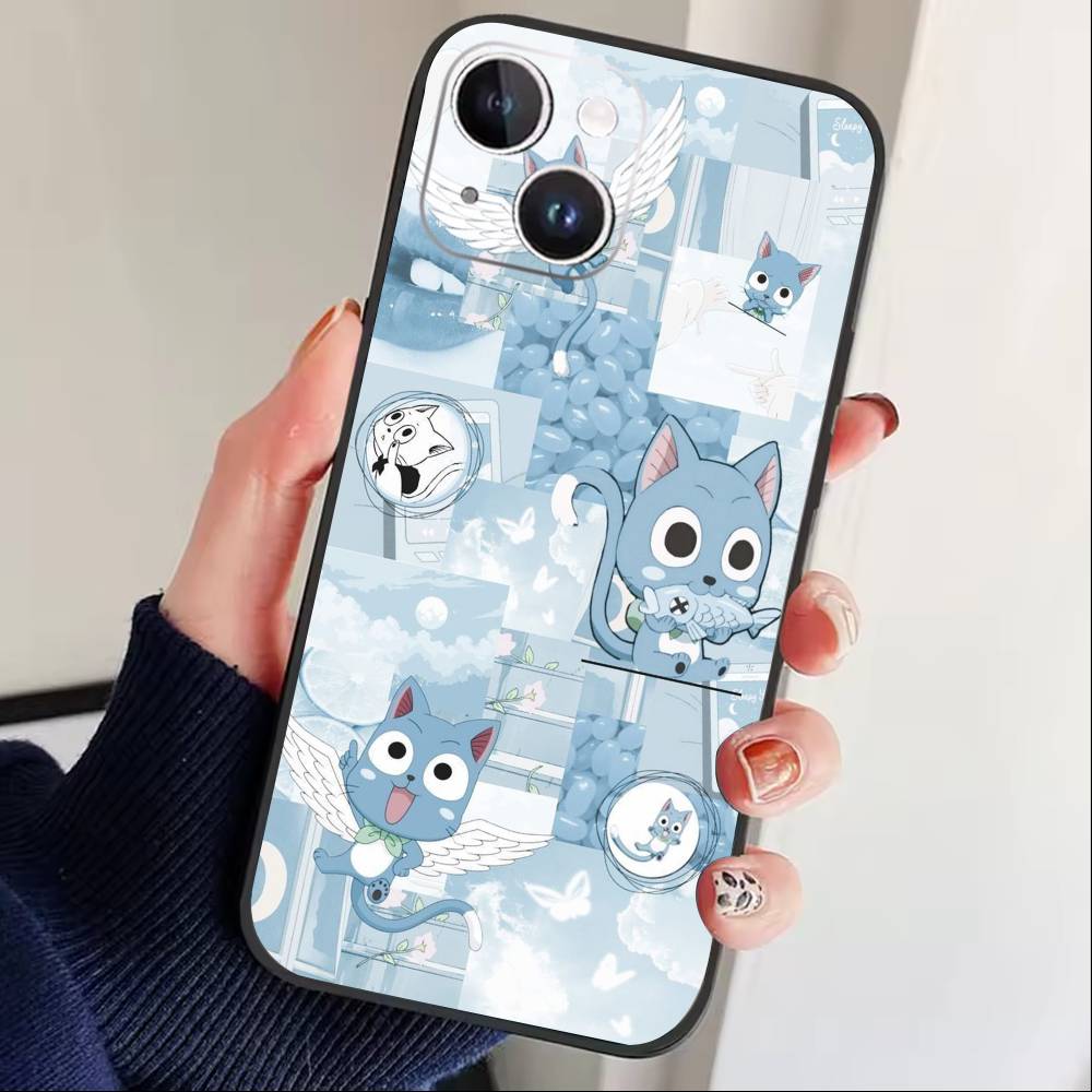 ЧЕХОЛ ДЛЯ ТЕЛЕФОНА ANIME I-FAIRY TAIL Для iPhone17,16,15,14,13,12 Plus,Max Мягкий Силиконовый Черный Чехол