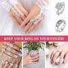 12Pcs Set Clear Ring Guard Tightener Spiral Base Ring Winding Wire Loose Ring Spacers  Women