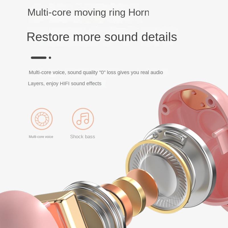 Новая беспроводная Bluetooth-гарнитура с двумя наушниками TWS Mini Ear Movement Stereo 5.2