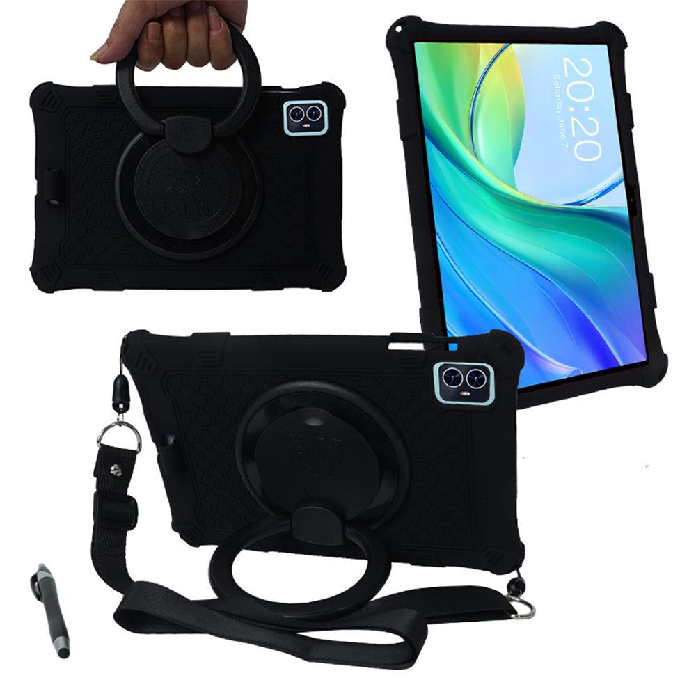 Вращающийся на 360 градусов чехол-подставка для Teclast M50HD M50Pro 10,1 дюйма, мягкий силиконовый чехол для планшета M50HD для детей, Funda с ремешком и держателем для стилуса