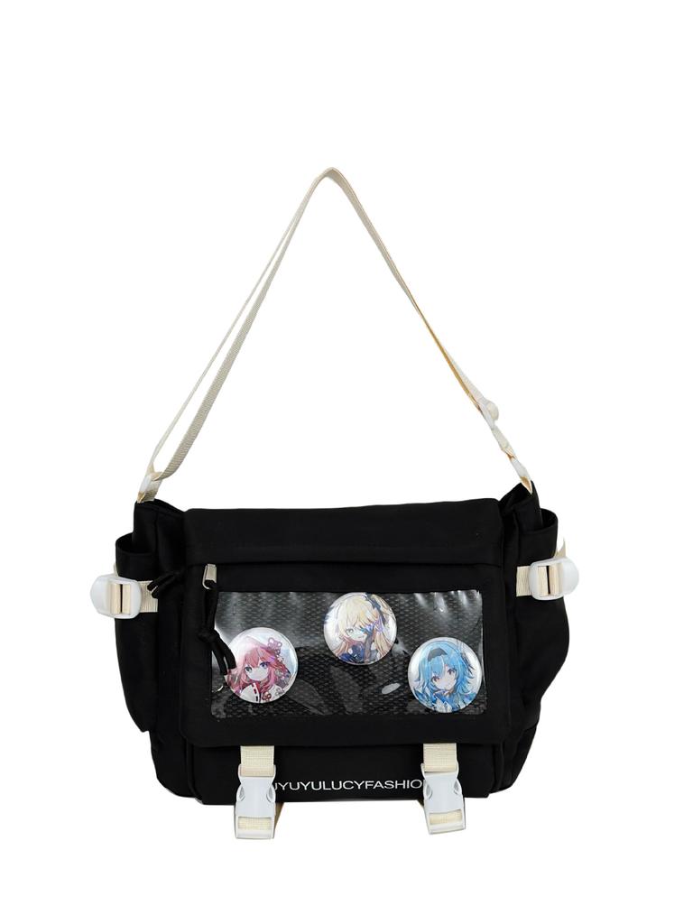 Japanese Simple Millet Pain Bag Female Large-capacity Student Tutoring Two-dimensional Shoulder Bag Casual High-value Oblique Span Bag