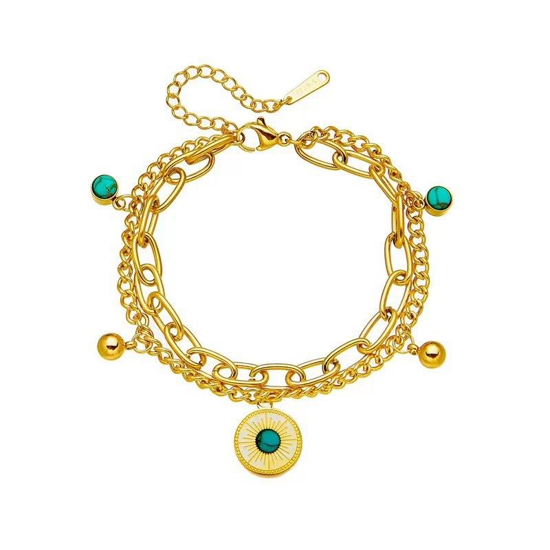 Винтажный браслет из титановой стали для женщин, браслет-бабочка с дурным глазом, браслеты для вечеринки в стиле стимпанк, готика, роскошные ювелирные изделия в подарок