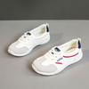 Модные Новые Дышащие Белые Туфли 2025 Весна и Осень Увеличивающие Рост Повседневные и Износостойкие Спортивные Туфли Женские Повседневные Кроссовки